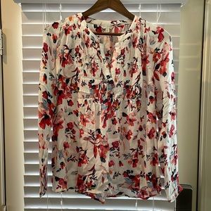 Lucky Brand Long Sleeved Floral Top - Size M